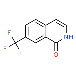 ChemSpider 2D Image | 7-(Trifluoromethyl)-1(2H)-isoquinolinone | C10H6F3NO