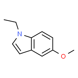 ChemSpider 2D Image | 1-Ethyl-5-Methoxyindole | C11H13NO