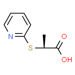 ChemSpider 2D Image | (2S)-2-(2-Pyridinylsulfanyl)propanoic acid | C8H9NO2S