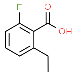 ChemSpider 2D Image | 2-Ethyl-6-fluorobenzoic acid | C9H9FO2