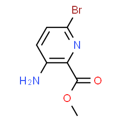 ChemSpider 2D Image | Methyl 3-amino-6-bromopicolinate | C7H7BrN2O2