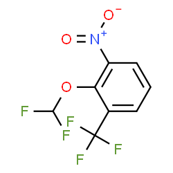 ChemSpider 2D Image | 2-(Difluoromethoxy)-1-nitro-3-(trifluoromethyl)benzene | C8H4F5NO3