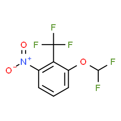 ChemSpider 2D Image | 1-(Difluoromethoxy)-3-nitro-2-(trifluoromethyl)benzene | C8H4F5NO3