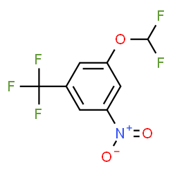 ChemSpider 2D Image | 1-(Difluoromethoxy)-3-nitro-5-(trifluoromethyl)benzene | C8H4F5NO3