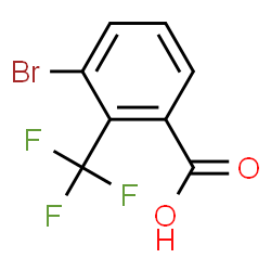 ChemSpider 2D Image | 3-Bromo-2-(trifluoromethyl)benzoic acid | C8H4BrF3O2