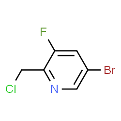 ChemSpider 2D Image | 5-Bromo-2-(chloromethyl)-3-fluoropyridine | C6H4BrClFN