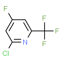 ChemSpider 2D Image | 2-Chloro-4-fluoro-6-(trifluoromethyl)pyridine | C6H2ClF4N