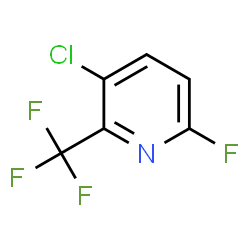 ChemSpider 2D Image | 3-Chloro-6-fluoro-2-(trifluoromethyl)pyridine | C6H2ClF4N