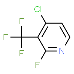 ChemSpider 2D Image | 4-Chloro-2-fluoro-3-(trifluoromethyl)pyridine | C6H2ClF4N