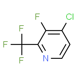 ChemSpider 2D Image | 4-Chloro-3-fluoro-2-(trifluoromethyl)pyridine | C6H2ClF4N