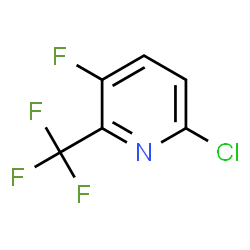 ChemSpider 2D Image | 6-Chloro-3-fluoro-2-(trifluoromethyl)pyridine | C6H2ClF4N