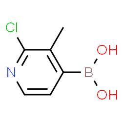 ChemSpider 2D Image | (2-Chloro-3-methyl-4-pyridinyl)boronic acid | C6H7BClNO2