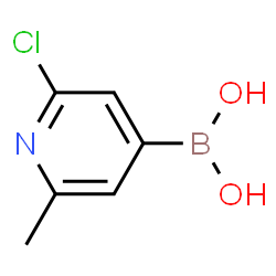 ChemSpider 2D Image | 2-Chloro-6-methyl-4-pyridinylboronic acid | C6H7BClNO2