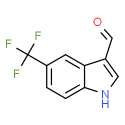 ChemSpider 2D Image | 5-(Trifluoromethyl)-1H-indole-3-carbaldehyde | C10H6F3NO