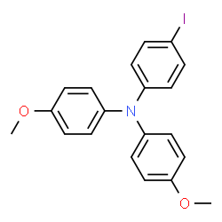 ChemSpider 2D Image | 4-Iodo-N,N-bis(4-methoxyphenyl)aniline | C20H18INO2
