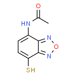 ChemSpider 2D Image | N-(7-Sulfanyl-2,1,3-benzoxadiazol-4-yl)acetamide | C8H7N3O2S