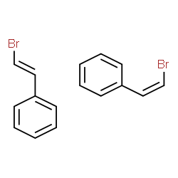ChemSpider 2D Image | [(E)-2-Bromovinyl]benzene - [(Z)-2-bromovinyl]benzene (1:1) | C16H14Br2