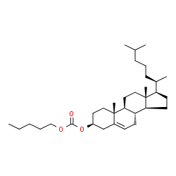ChemSpider 2D Image | CHOLESTEROL N-AMYL CARBONATE | C33H56O3