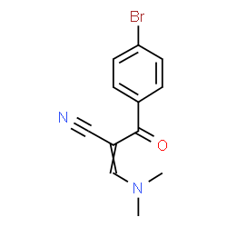 ChemSpider 2D Image | 2-(4-Bromobenzoyl)-3-(dimethylamino)acrylonitrile | C12H11BrN2O
