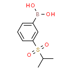 ChemSpider 2D Image | 3-(Isopropanesulfonyl)phenylboronic acid | C9H13BO4S