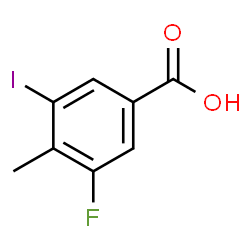 ChemSpider 2D Image | 3-Fluoro-5-iodo-4-methylbenzoic acid | C8H6FIO2