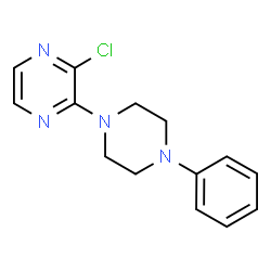 ChemSpider 2D Image | 2-Chloro-3-(4-phenyl-1-piperazinyl)pyrazine | C14H15ClN4
