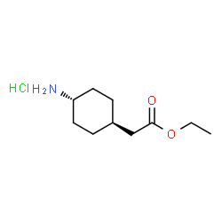 ChemSpider 2D Image | Ethyl 2-(trans-4-aminocyclohexyl)acetate hydrochloride | C10H20ClNO2