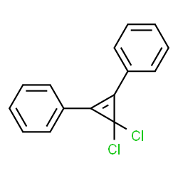 ChemSpider 2D Image | 3,3-dichloro-1,2-diphenylcyclopropene | C15H10Cl2