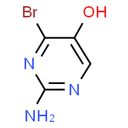 ChemSpider 2D Image | 2-Amino-4-bromo-5-pyrimidinol | C4H4BrN3O