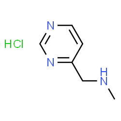 ChemSpider 2D Image | N-Methyl-1-(pyrimidin-4-yl)methanamine hydrochloride | C6H10ClN3