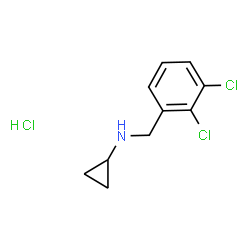ChemSpider 2D Image | N-(2,3-Dichlorobenzyl)cyclopropanamine hydrochloride (1:1) | C10H12Cl3N
