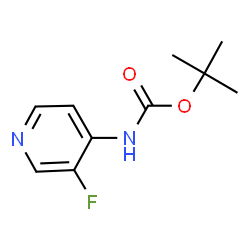 ChemSpider 2D Image | tert-Butyl (3-fluoropyridin-4-yl)carbamate | C10H13FN2O2