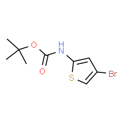 ChemSpider 2D Image | 2-(Boc-amino)-4-bromothiophene | C9H12BrNO2S