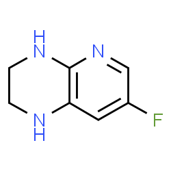 ChemSpider 2D Image | 7-Fluoro-1,2,3,4-tetrahydropyrido[2,3-b]pyrazine | C7H8FN3