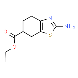 ChemSpider 2D Image | Ethyl 2-amino-4,5,6,7-tetrahydrobenzo[d]thiazole-6-carboxylate | C10H14N2O2S