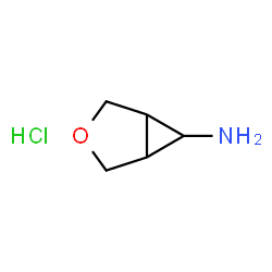 ChemSpider 2D Image | 3-Oxabicyclo[3.1.0]hexan-6-amine hydrochloride | C5H10ClNO