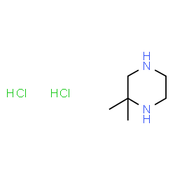 ChemSpider 2D Image | 2,2-Dimethylpiperazine dihydrochloride | C6H16Cl2N2