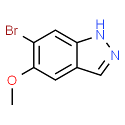 ChemSpider 2D Image | 6-Bromo-5-methoxy-1H-indazole | C8H7BrN2O