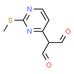 ChemSpider 2D Image | 2-[2-(Methylthio)-4-pyrimidinyl]propanedial | C8H8N2O2S