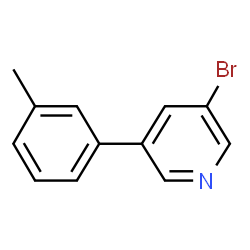 ChemSpider 2D Image | 3-Bromo-5-(3-methylphenyl)pyridine | C12H10BrN