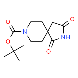 ChemSpider 2D Image | tert-butyl 1,3-dioxo-2,8-diazaspiro[4.5]decane-8-carboxylate | C13H20N2O4