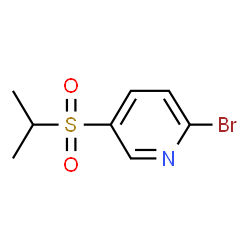 ChemSpider 2D Image | 2-Bromo-5-(isopropylsulfonyl)pyridine | C8H10BrNO2S