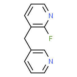 ChemSpider 2D Image | 2-Fluoro-3-(3-pyridinylmethyl)pyridine | C11H9FN2