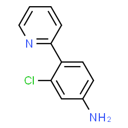 ChemSpider 2D Image | 3-Chloro-4-(2-pyridinyl)aniline | C11H9ClN2