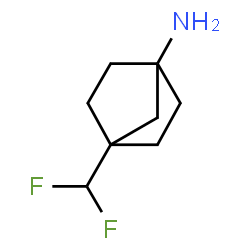 ChemSpider 2D Image | 4-(Difluoromethyl)bicyclo[2.2.1]heptan-1-amine | C8H13F2N
