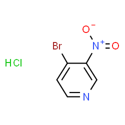 ChemSpider 2D Image | 4-Bromo-3-nitropyridine hydrochloride | C5H4BrClN2O2