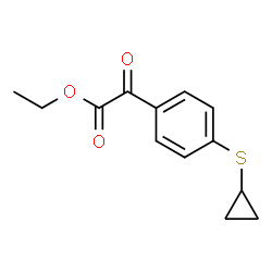 ChemSpider 2D Image | Ethyl [4-(cyclopropylsulfanyl)phenyl](oxo)acetate | C13H14O3S