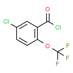 ChemSpider 2D Image | 5-Chloro-2-(trifluoromethoxy)benzoyl chloride | C8H3Cl2F3O2