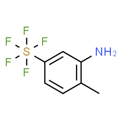 ChemSpider 2D Image | 2-Methyl-5-(pentafluoro-lambda~6~-sulfanyl)aniline | C7H8F5NS