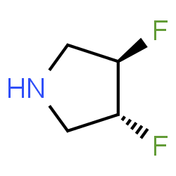 ChemSpider 2D Image | (3R,4R)-3,4-difluoropyrrolidine | C4H7F2N